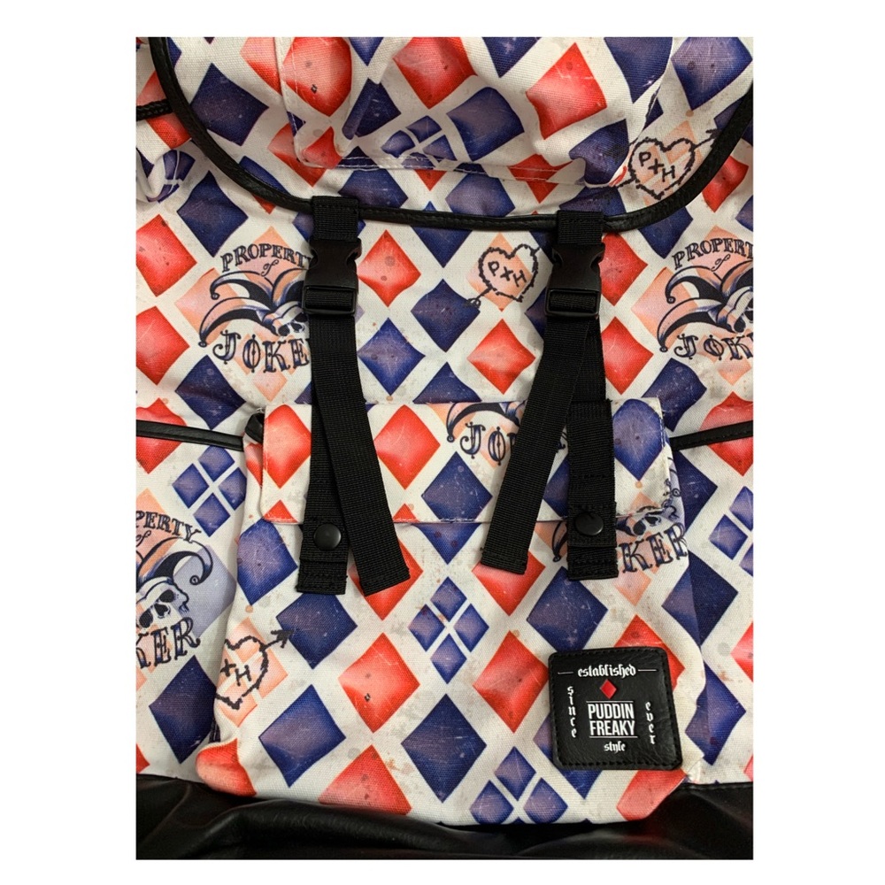 Pre-owned DC Comics Suicide Squad Harley Quinn Large Slouch Backpack - Picture 10 of 13
